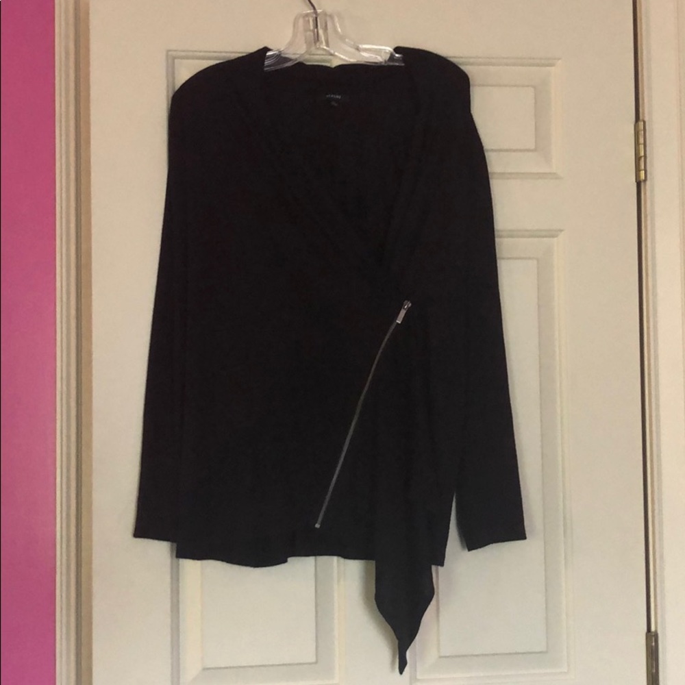 Alfani Black Wool Wrapped Sweater